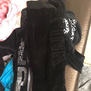 VS Pink velour pants